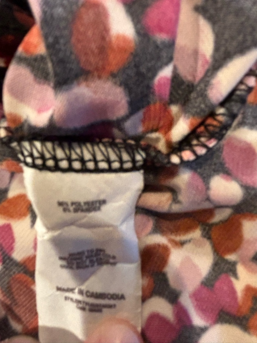 Roz & Ali Women’s Black Multicolor Ditsy Dots Sleeveless Blouse Plus 2X - Picture 6 of 8